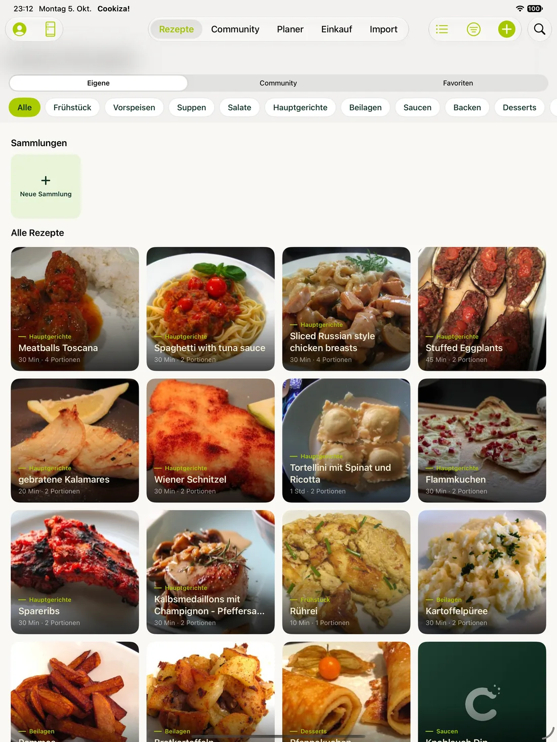 Cookiza! iPad – Tus recetas en iPad.
